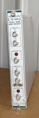 Tennelec tc 253 tc253 dual sum &amp; invert  nim bin plug in for sale