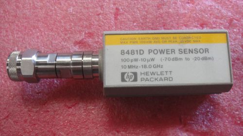 HP/AGILENT 8481D  POWER SENSOR  10 MHz - 18 GHz