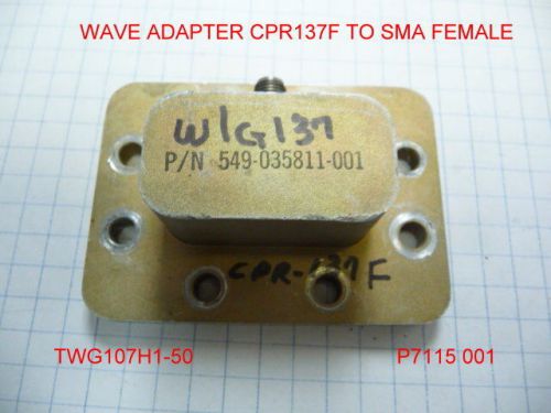 WAVEGUIDE W/G 137 ADAPTER CPR137F TO SMA F