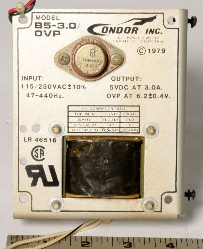 Condor Model B5-3.0/OVP Power Supply