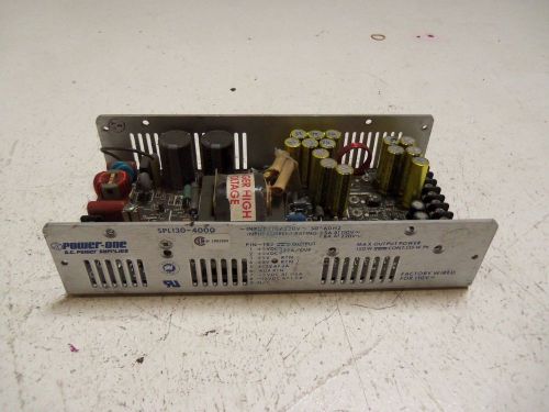 POWER-ONE SPL130-4000 D.C. POWER SUPPLY *USED*