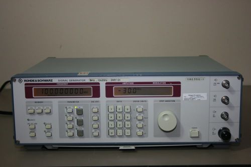 Rohde schwarz smy01 signal generator, 9khz-1040mhz, calibrated with warranty for sale