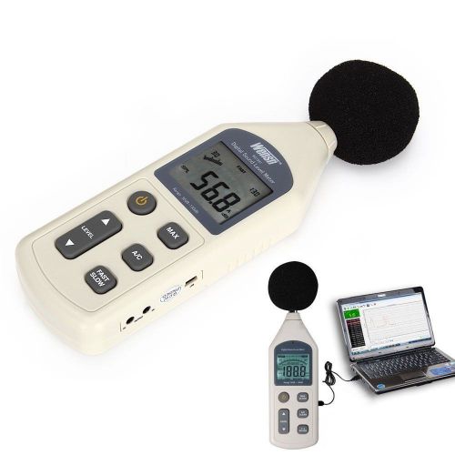 Digital noise pressure tester level meter 30-130db decibel usb sound measurement for sale