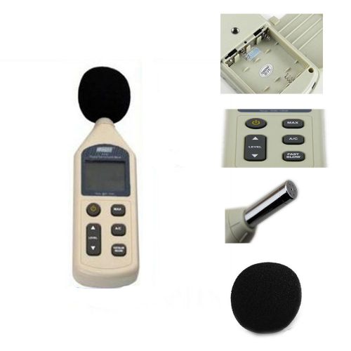 30-130dB Digital Sound Pressure Level Meter USB Noise Decibel Measurement Test