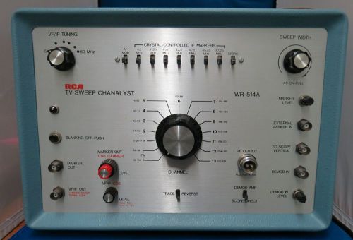 RCA WR-514A TV Sweep Chanalyst With Operating And Maintenance Instructions