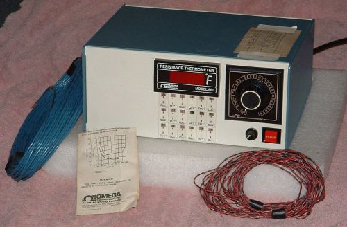OMEGA model 661 vintage desktop thermometer solid state