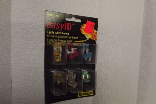 Bussmann 42pc. &#034;easy id&#034; atc fuse assortment (lights when blown) atc-id-sk nib! for sale