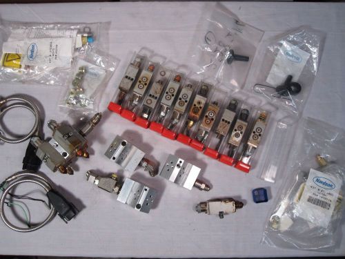 LOT of Nordson Hot-Melt Glue Gun Dispenser H200 Modules, Manifolds, Rebuild Kits