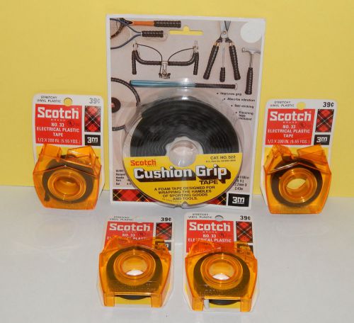 1970&#039;s 3M Scotch TAPE PACKAGE on Card (Made in USA) CUSHION &amp; ELECTRICAL