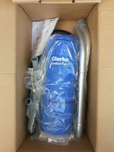BRAND NEW, PROFESSIONAL CLARKE COMFORT PAK 6  BACKPACK VACUUM CLEANER, 6 QT/120V