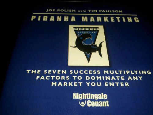 Joe Polish Tim Paulson Piranha Marketing CDs + Bonus CD