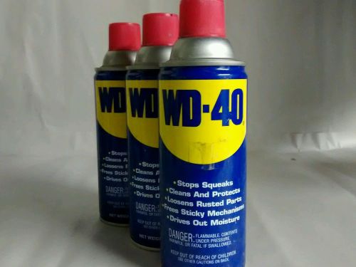 (3) WD-40 Spray Lubricant Aerosol Can Remove Crayon Sticker Rust - 3 oz 110108