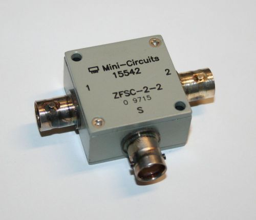 MiniCircuits 15542 RF Splitter / Power Combiner ZFSC-2-2 BNC 2-Way