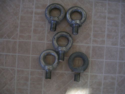 M36 LARGE INDUSTRIAL LIFTING EYE BOLTS----LOT OF 5----FREE SHIPPING!