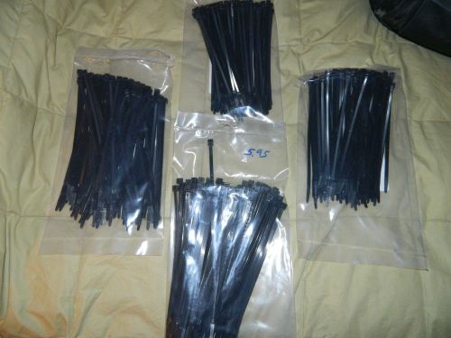7&#034; cable ties 100 black 50lb rated for sale