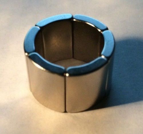 Neodymium rc motor  magnets arc curved 1/2&#034; inch qty 6 n45 20mm x 15mm x 13mm for sale