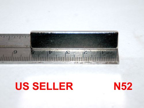 N52 Nickel Plated 50x10x4mm Strongest Neodymium Rare-Earth Block Magnet