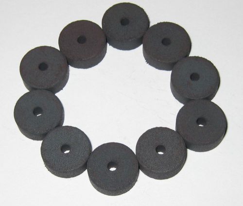 10 X Refrigerator Disk Magnets with Center Hole - 0.5&#034; Diameter - 0.2&#034; Thick