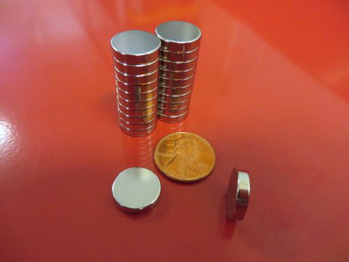 50 Large 1/2 x 1/8 inch Neodymium Disc Magnets Super Strong Rare Earth Magnet