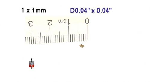 50 pcs of N52 Neodymium Cylinder Magnets D1 x 1mm