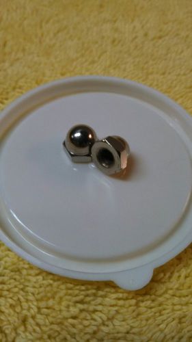 Acorn cap nut 10-24 x 3/8&#034; hex head nickel plated 50 (count) for sale