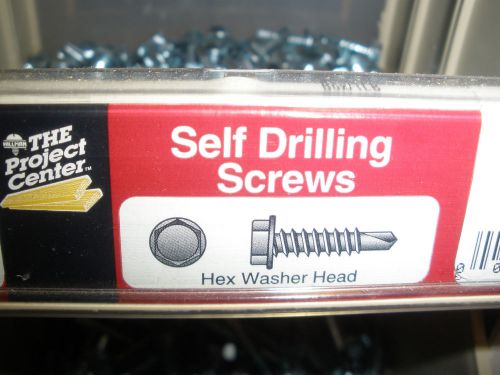 #12 hex washer head self drilling zinc sheet metal screws (275) pcs. 3/4&#034; - 2&#034; for sale