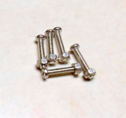 USA Shipping - 10 pc  M1.4x8 mm Screw and Nuts Phillips Head Micro Miniature