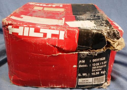 Nos hilti #311628: 2500 12-24 x 1 1/4&#034; hex washer head self-drilling #5 screws for sale
