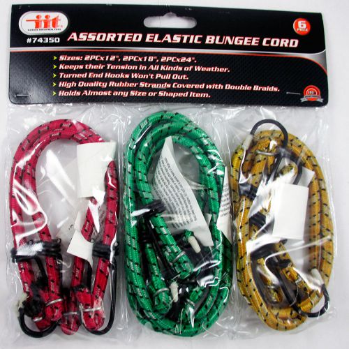 6 bungee bungie cord tie down tarp shock straps assortment set 12&#034; 18&#034; 24&#034; new for sale