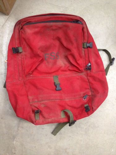 FSS Red Fire Fighting Backpack Bag