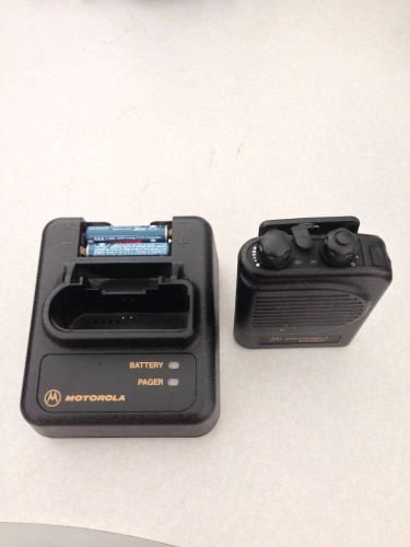 Motorola Minitor III VHF Pager A03YMS9239BC and Charging Stand