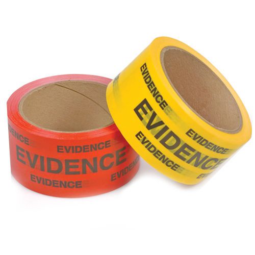 Armor forensics 877008 yellow lightning powder 2&#034;x165&#034; box-sealing evidence tape for sale