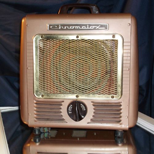 Vintage CHROMALOX Deluxe CAT NO. PAHB Space Heater 120V Chrome Retro 1500W!