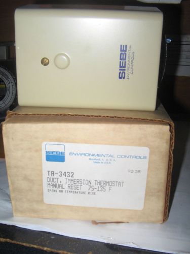 NEW NOS Siebe Duct Immersion Thermostat TA-3432
