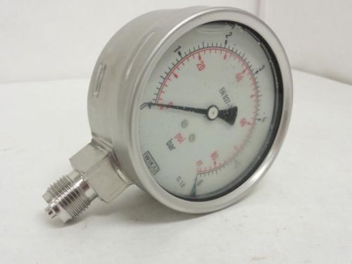 145012 Parts Only, WIKA 232.50.100 SS Press Gauge, Liquid Filled, 0~87 PSI