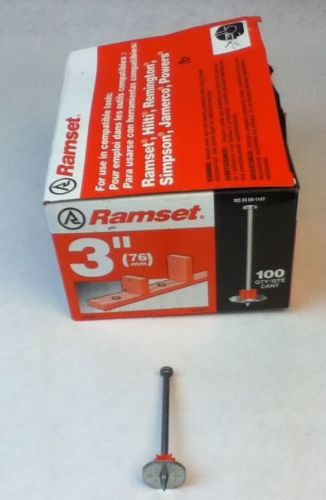 Ramset .300 x 3&#034; drive pin with washer attach 2x4 to conctrete 231.wp.4c for sale