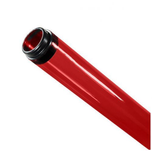Red Fluorescent Tube Guard T8 4 ft. Foot 48 in. Inches with End Caps 23677