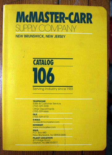 McMaster-Carr Supply Company Catalog 106 (2000) New Brunswick NJ Industrial