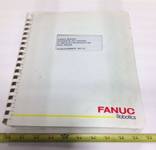 Fanuc r-j3 controller s-430i ser. parts manual marp3s43009801e rev.b for sale