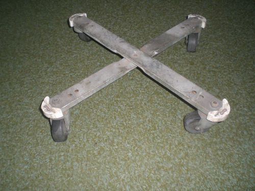 White brand drum bucket dolly trolley four 4 caster wheels folding for sale
