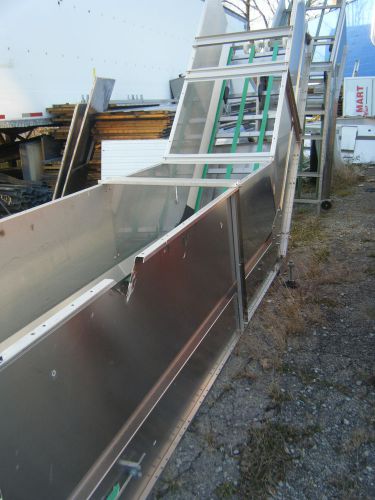 Incline Conveyors - approx 60&#039; Stainless with SEW Eurodrives  extra belt.