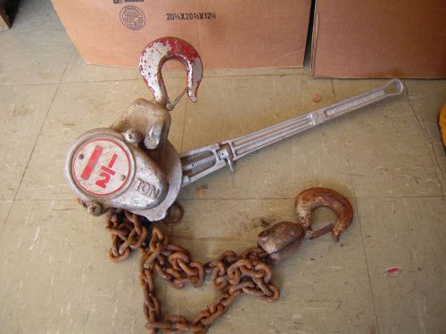 Coffing 1 1/2 Ton Lever Chain Hoist     Model MA-30  Nice Condition
