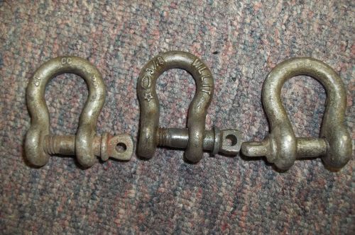 Set of 3,  1 ton shackle for sale