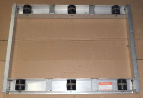 Non-tilt aluminum pallet dollie 36&#034; x 48&#034; / 6 rollers 4,000 lb cap for sale