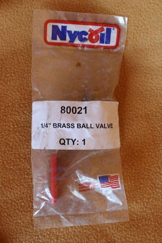 Nycoil Brass Ball Valve 1/4&#034; 80021