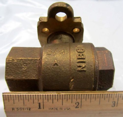 Nibco WL95A08 3/4&#034; brass ball valve
