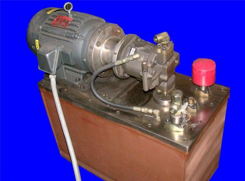 Very nice 3 hp rexroth hydraulic pump model aa10vs028drg/31r-pkc62n00 460 volts for sale
