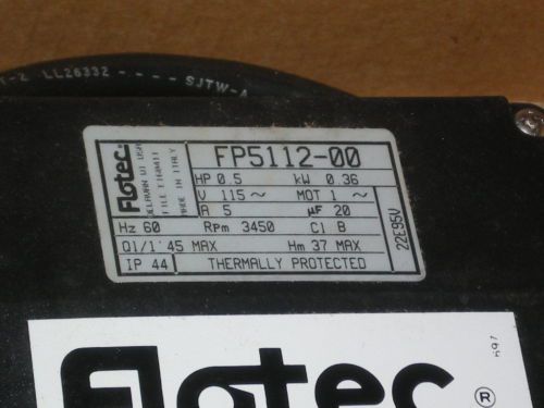 FLOTEC FP5112 1/2HP Portable Sprinkler Water Transfer PUMP New in Box