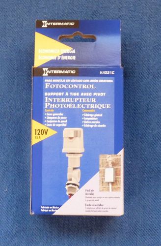 Intermatic k4221c 120-volt stem and swivel mount photo control for sale