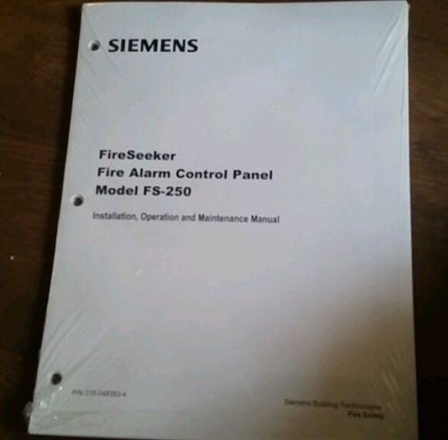 Siemens FireSeeker Fire Alarm Control Panel FS-250 Manual